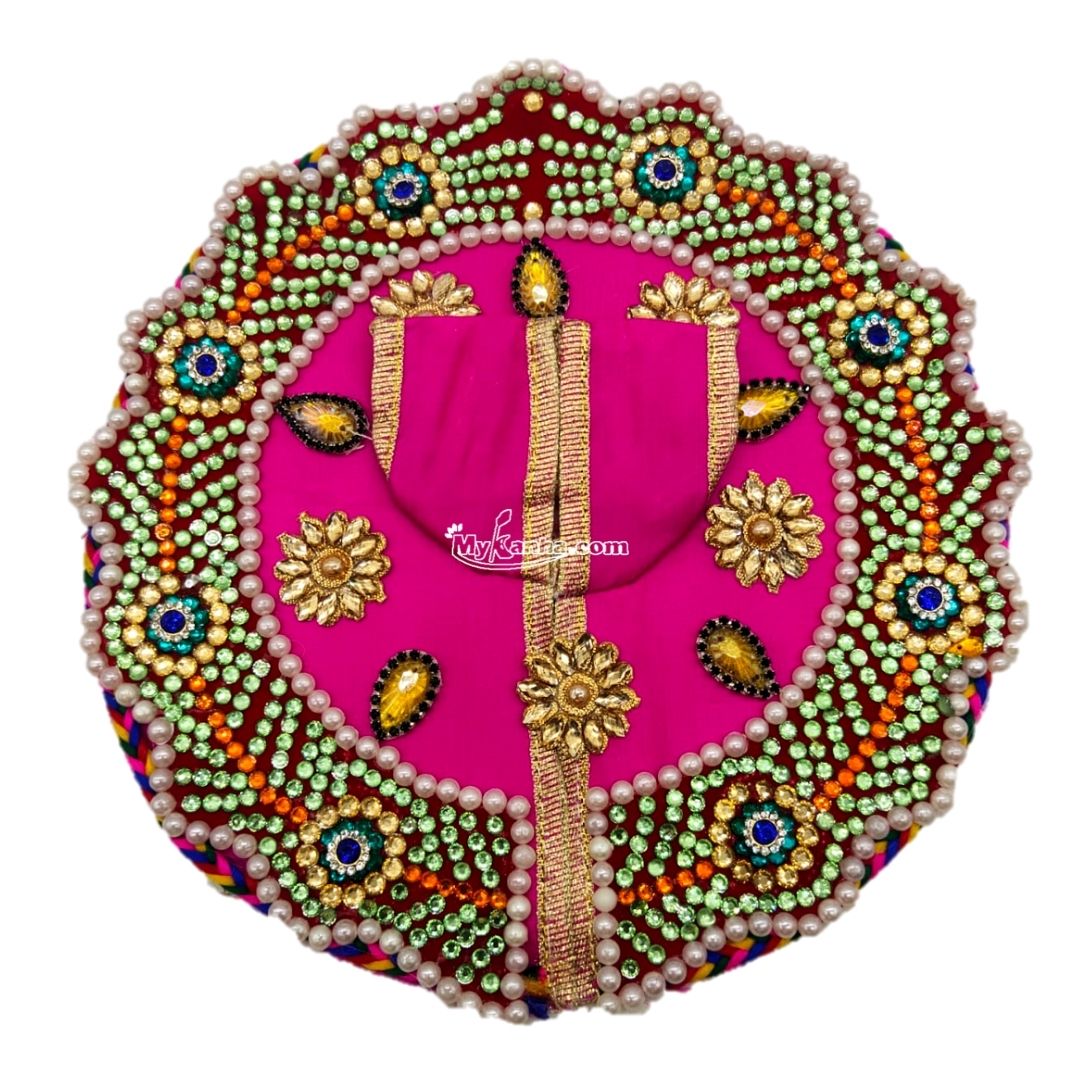 Decorative Heavy Work Special Pink Dress for Bal Gopal