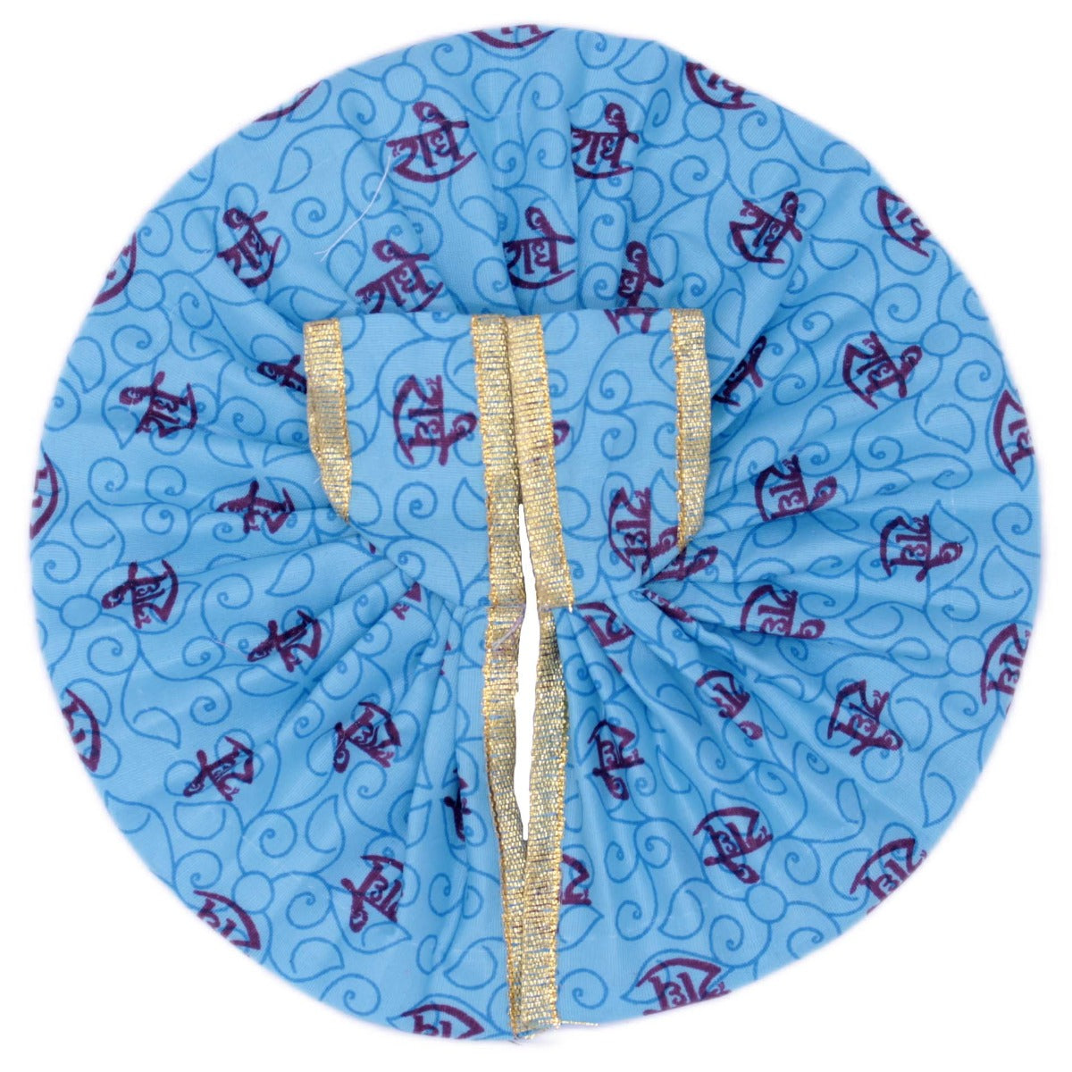 Radhe Printed Blue Dress For Bal Gopal