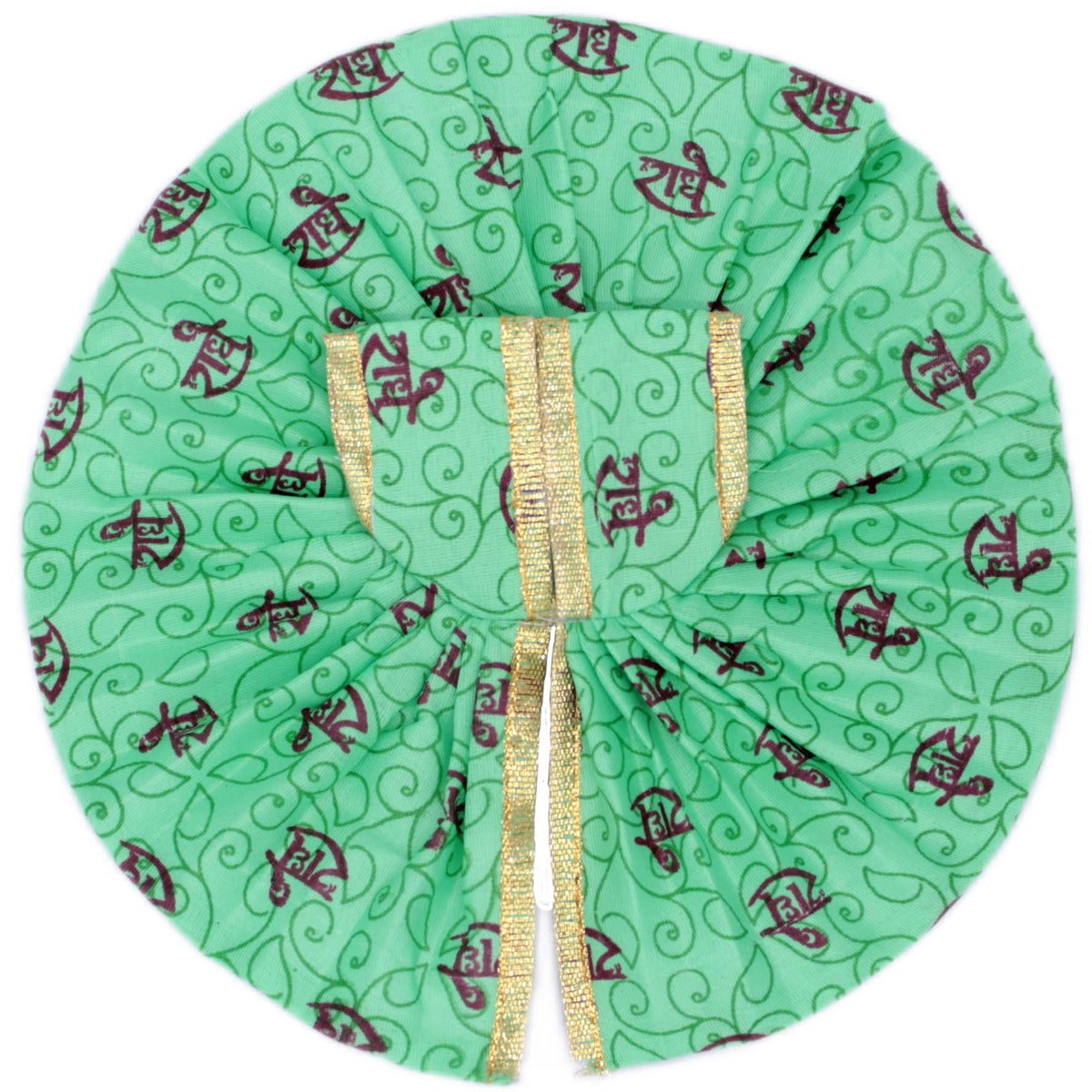 Radhe Printed Green Dress For Bal Gopal