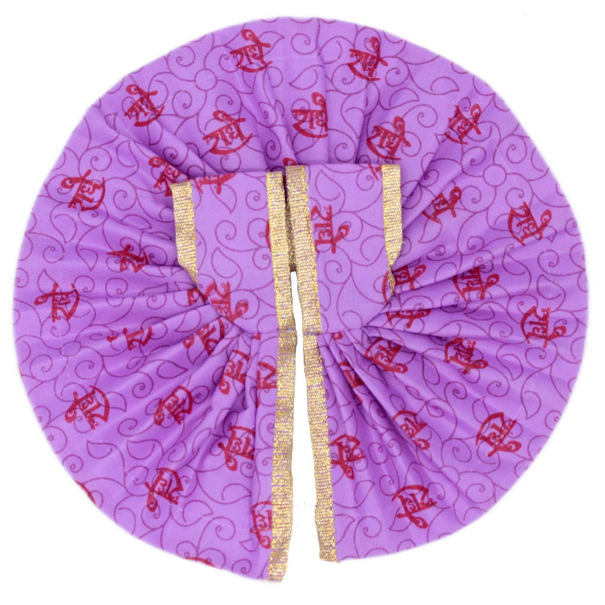 Radhe Printed Purple Dress For Bal Gopal