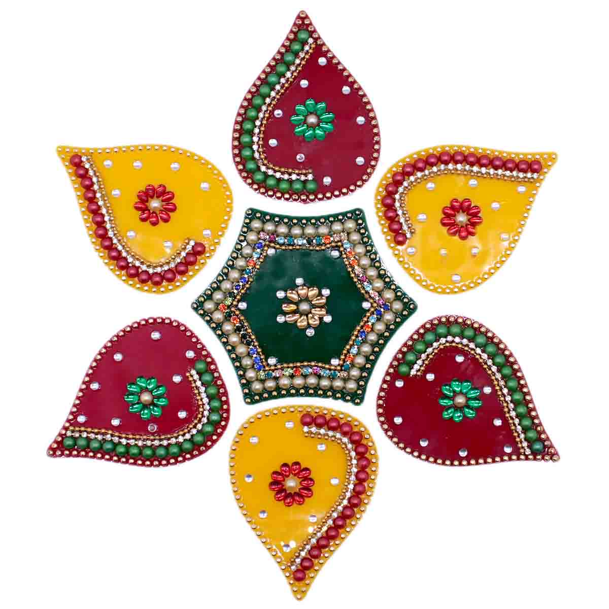 Handmade Acrylic Decorated Rangoli