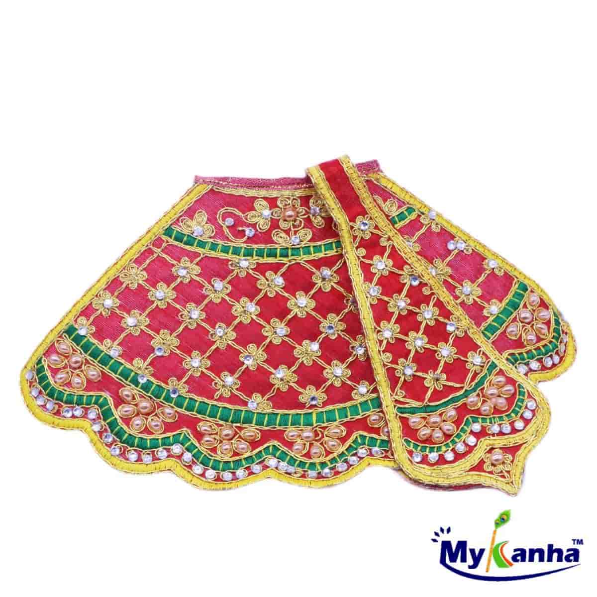 Red Lehenga Patka Dress for Mata rani Ji