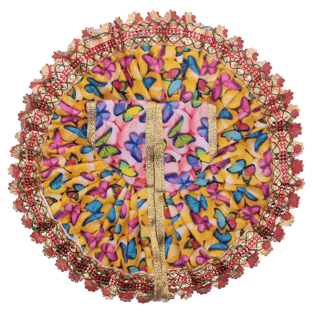 Butterfly Printed Red dress for Laddu Gopal