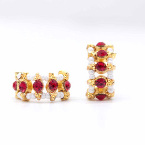 Beautiful Red Stone Handcuff/Kangan For Laddu Gopal Ji