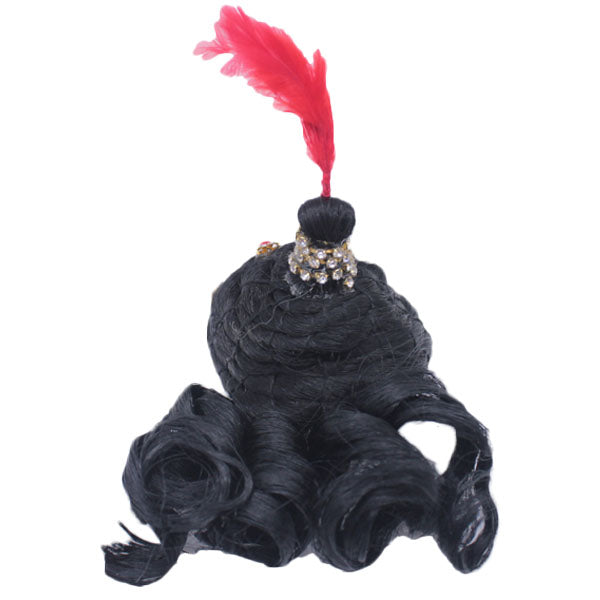 Stone Decorated Curly Hair for Laddu Gopal