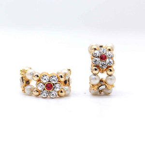 Beautiful Silver & Red Design Kangan/Handcuff For Laddu Gopal Ji