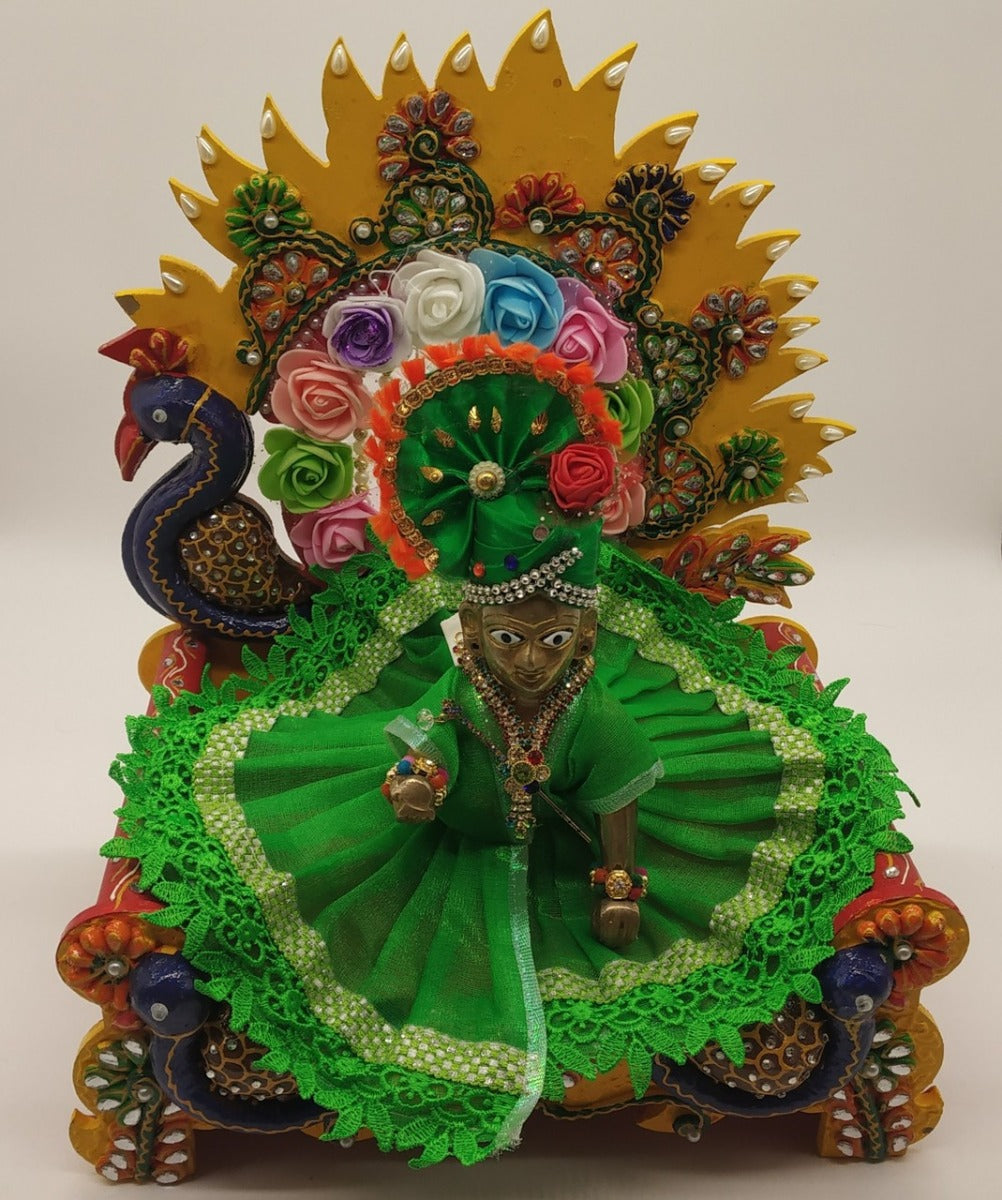 Thakur Ji Peacock Singhasan (6-9 Number)