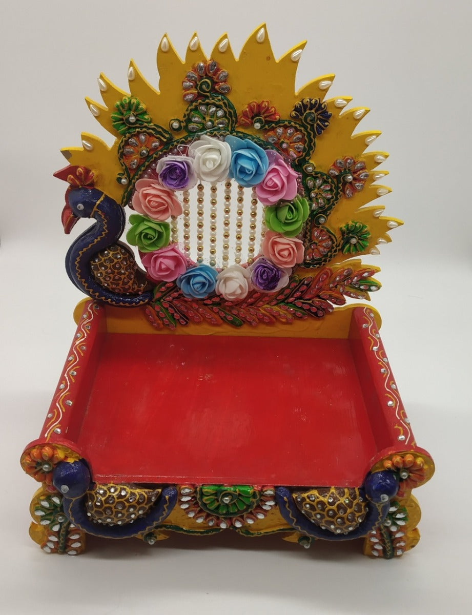 Thakur Ji Peacock Singhasan (6-9 Number)