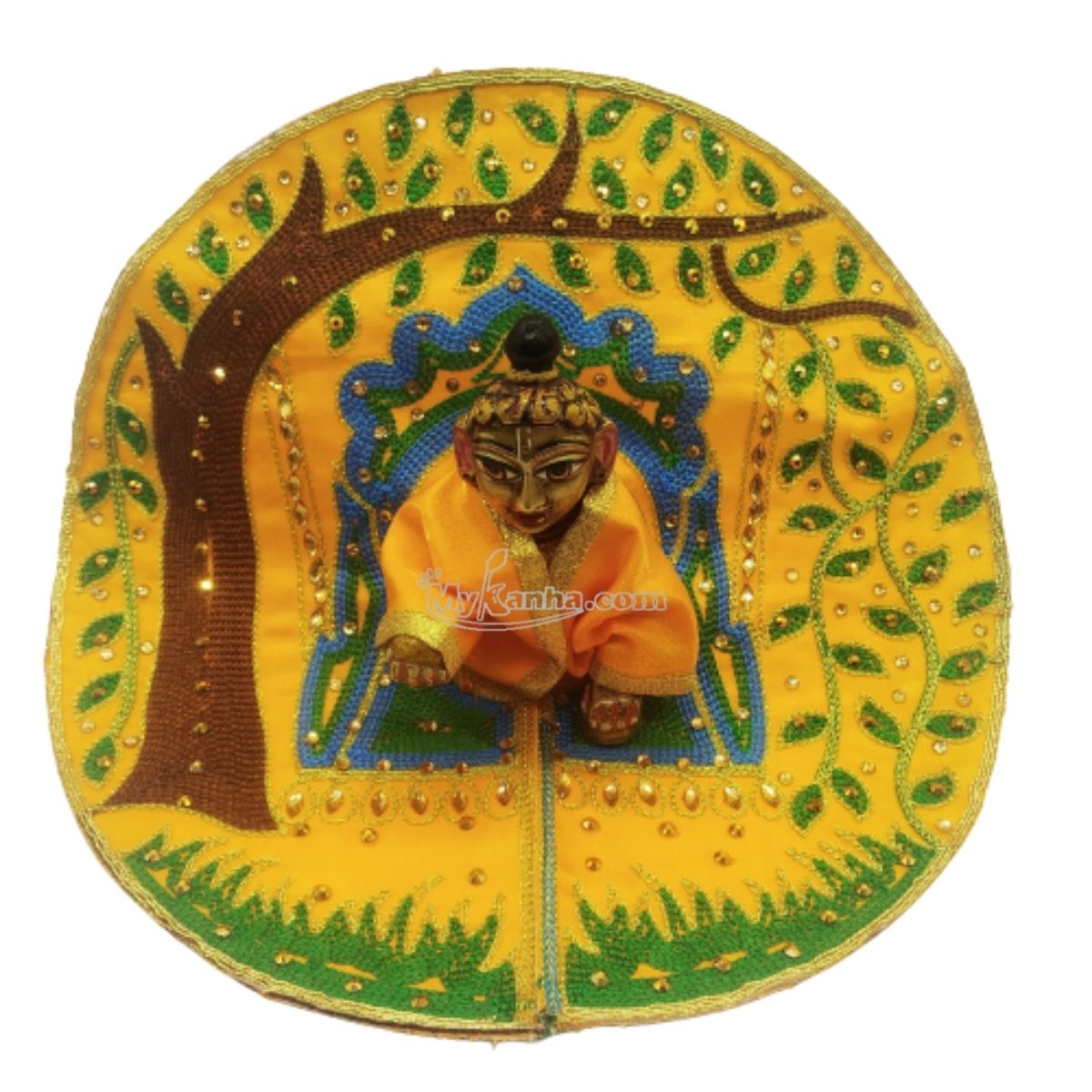 Singhasan Printed Dress For Laddu Gopal