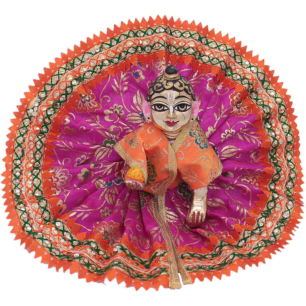 Sitara Decorated Purple Dress For Thakur ji