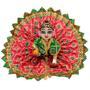 Sitara Decorated Red Dress For Bal Gopal