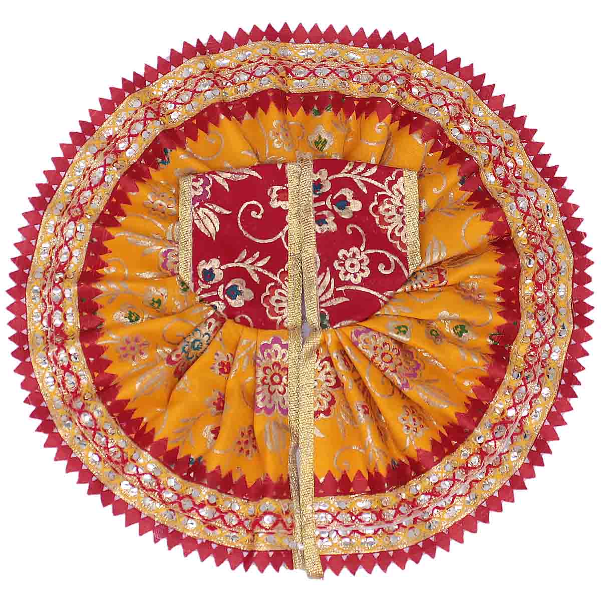 Sitara Decorated Yellow Dress For Thakur ji