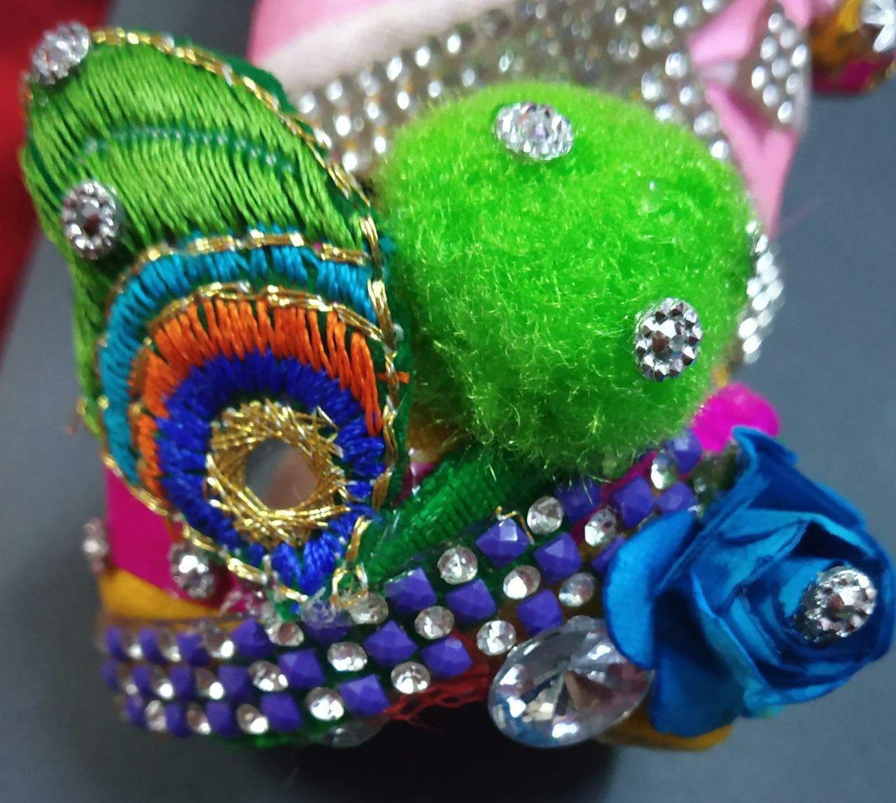 Kanha ji Design pagri style Mukut