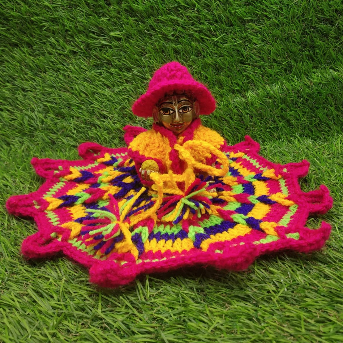 Multicolor woollen dress for Bal Gopal