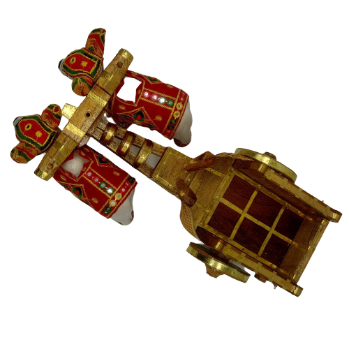 Lord Krishna wooden Chariot / Bull Cart / Rath