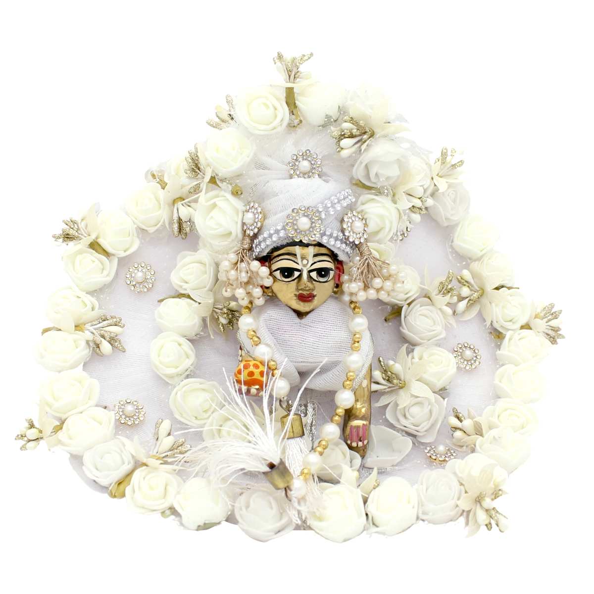 Sharad purnima special white laddu gopal dress