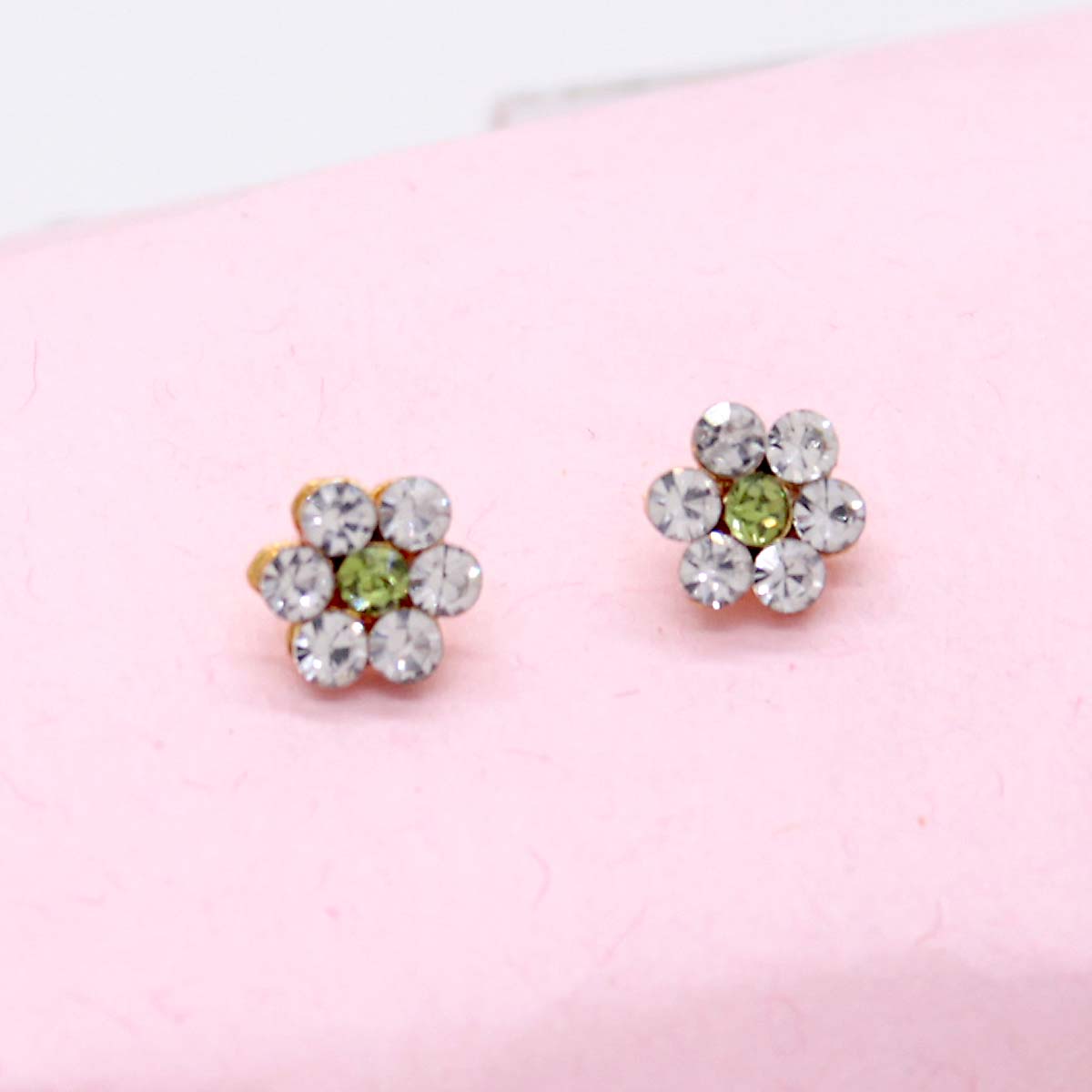 White & Green Earing/Kundal For Idols