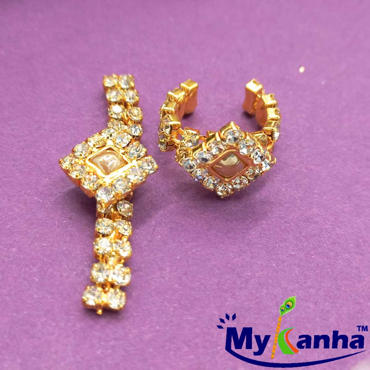 Moti decorated kangan for Idols (Small)