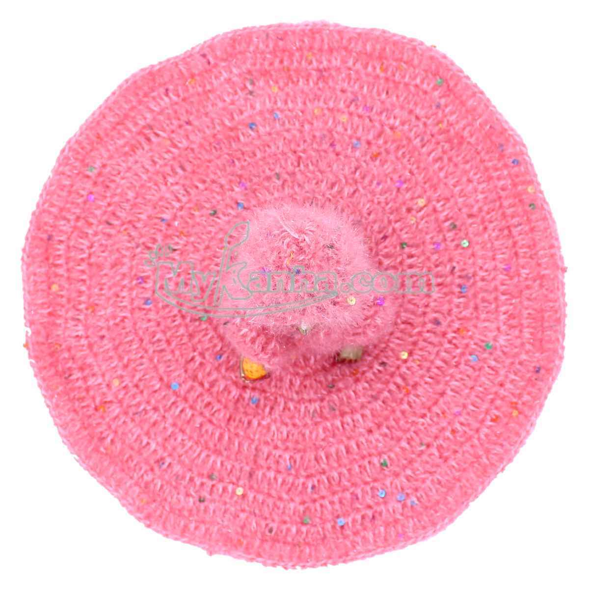 Laddu Gopal Ji woollen dress (Carrot color)