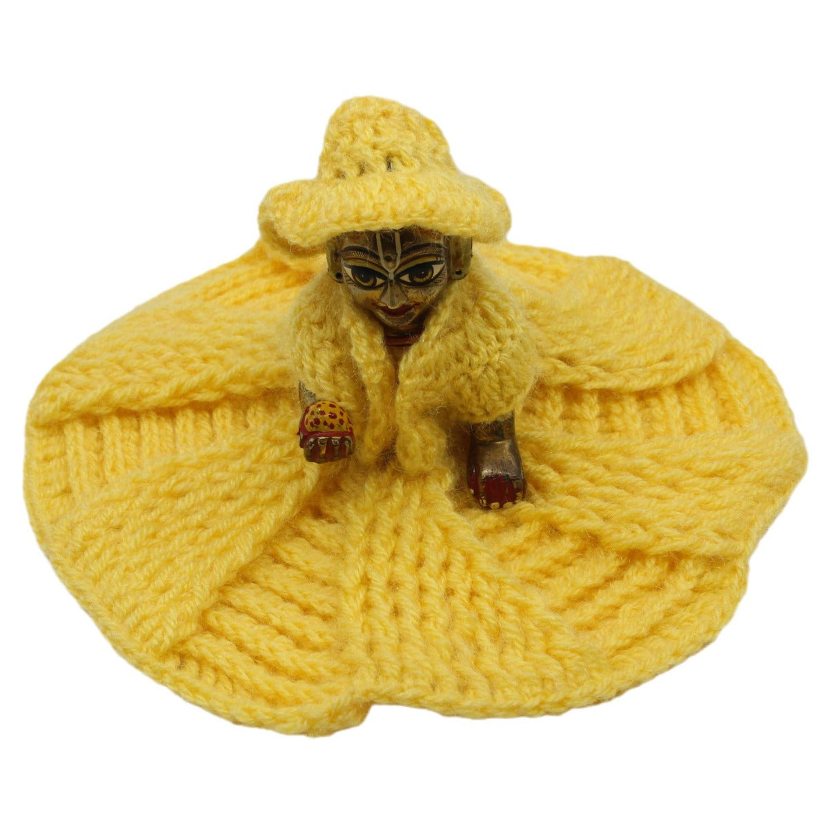 Beautiful Woollen Yellow Dress For Laddu Gopal