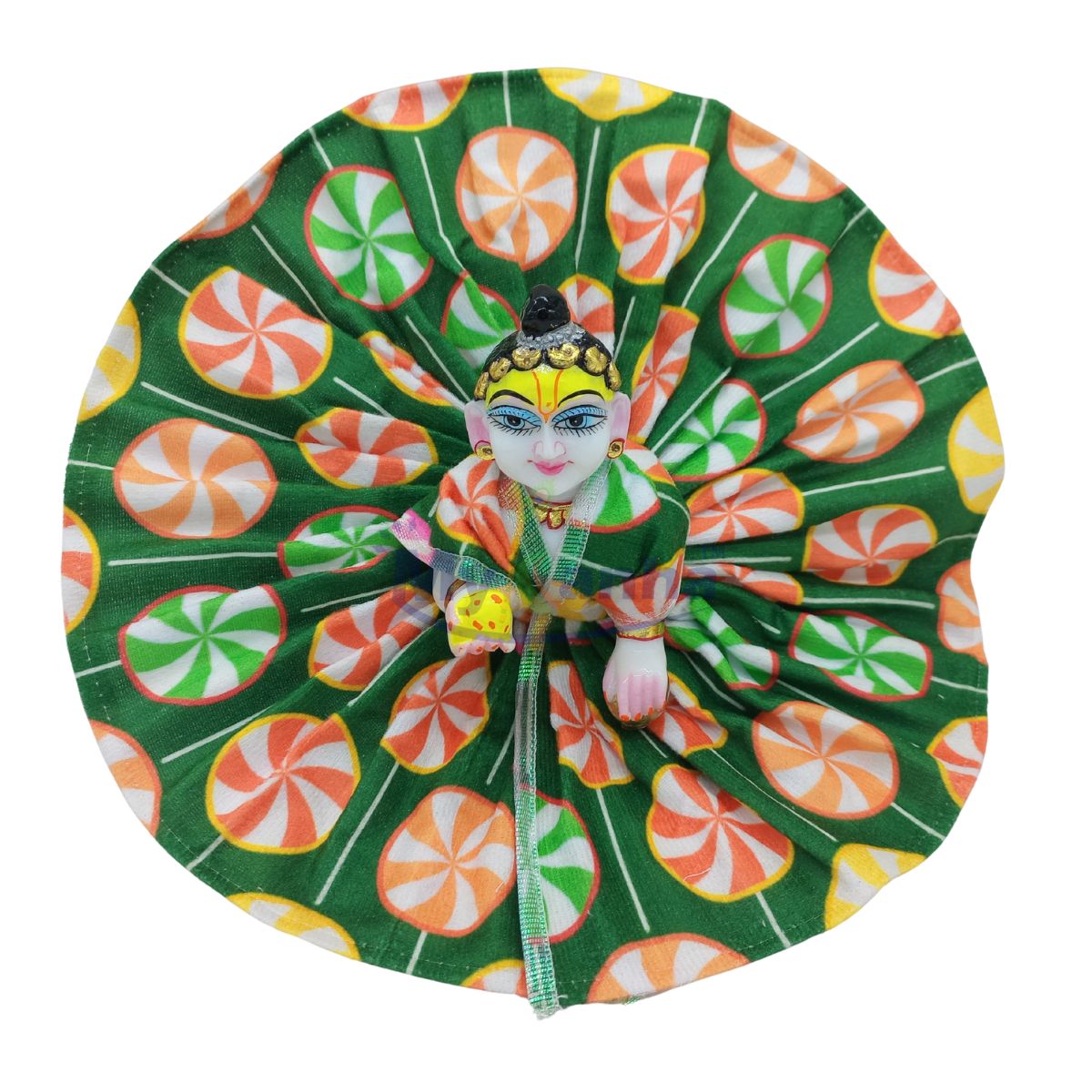 velvet dress for Laddu gopal ji (Random color) - Set of 2