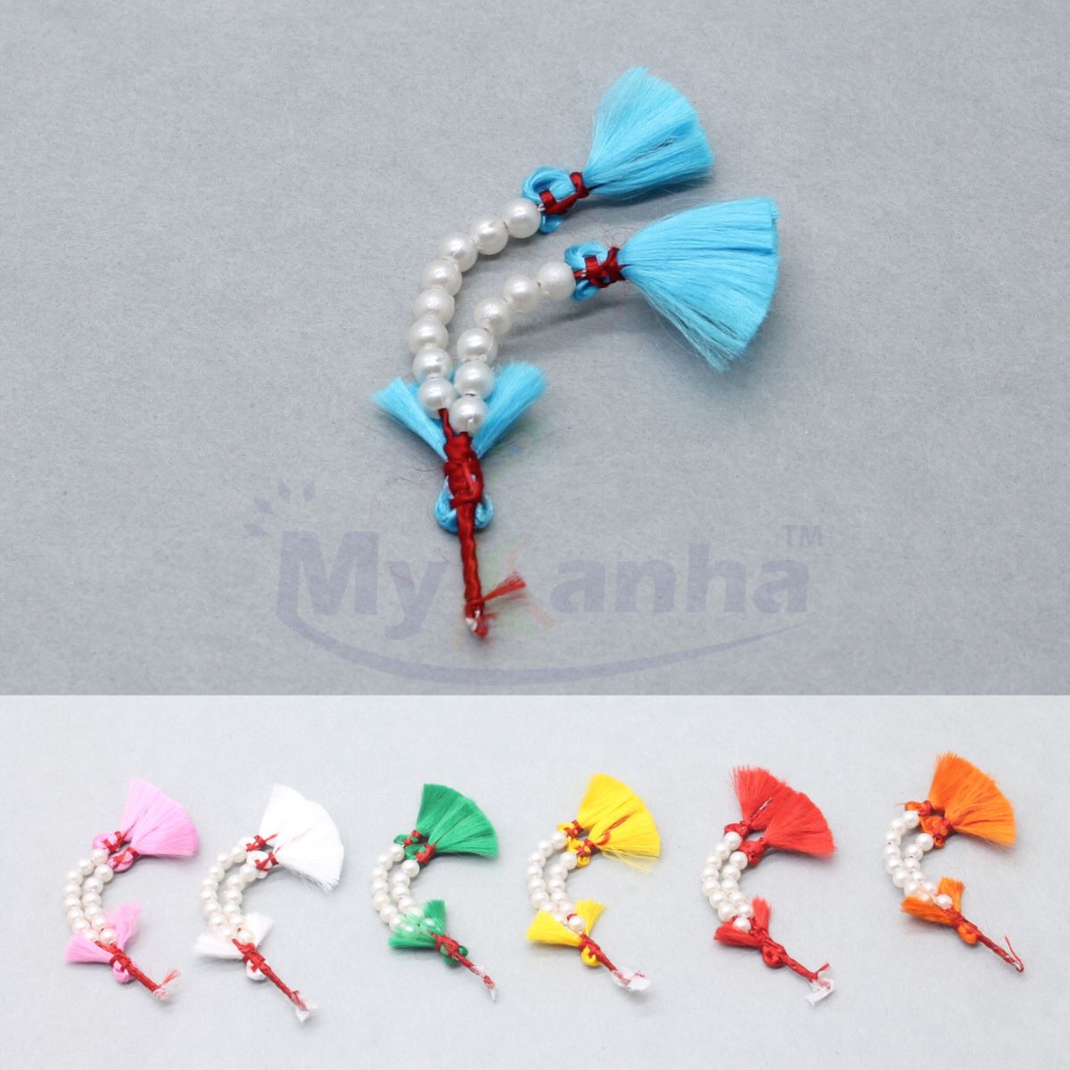beads decorated kalangi for idols (Random color)