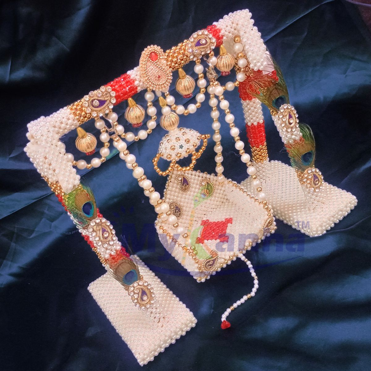 Beads decorated Janmashtami special jhula for Laddu Gopal ji