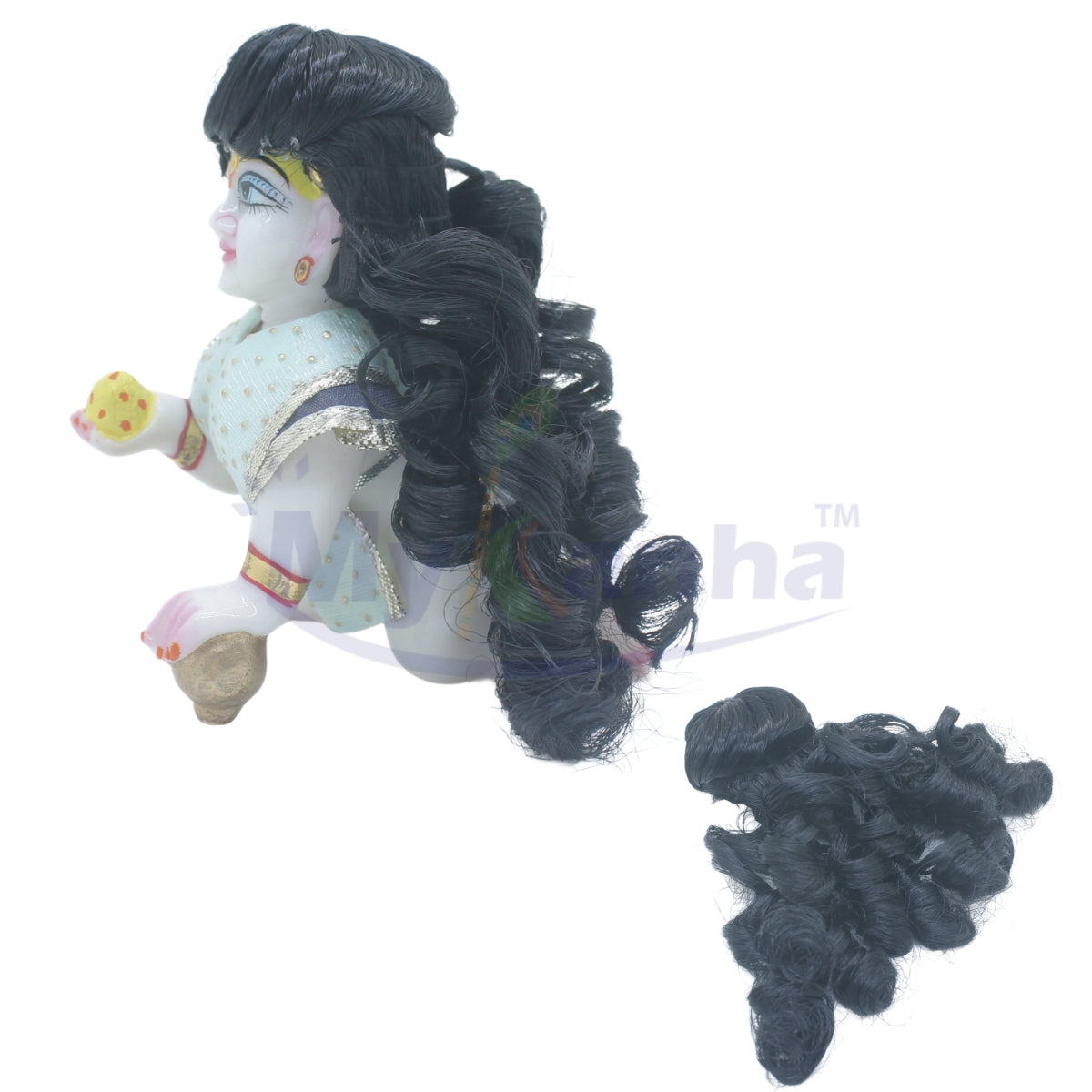Curly hair wig with Flat top for Idols