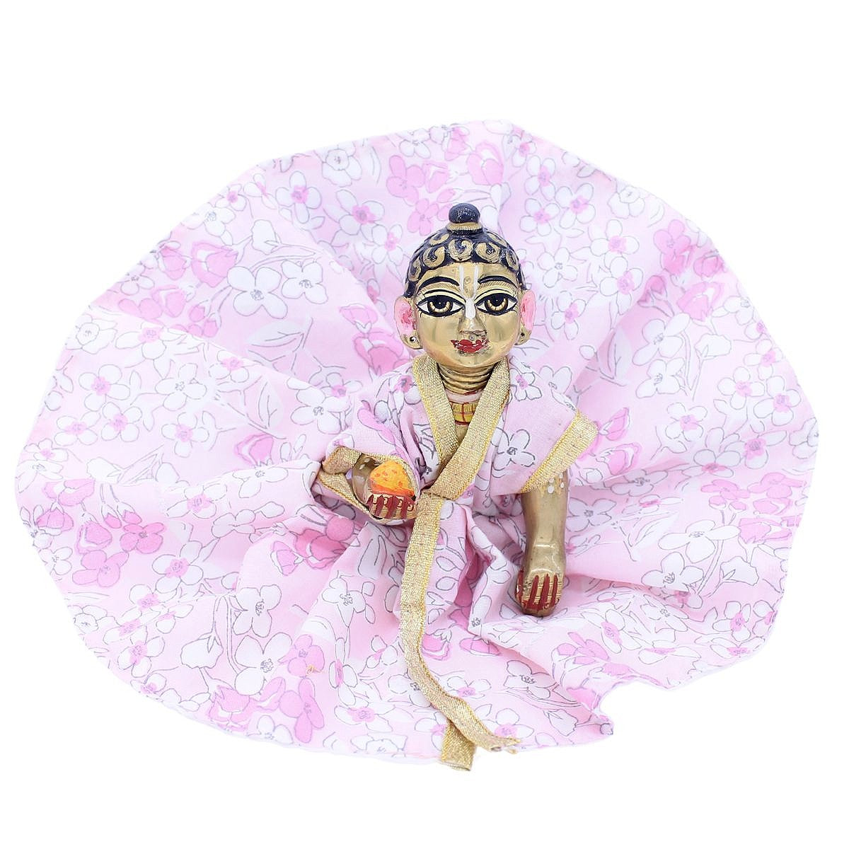 Flower printed Cotton dress for Laddu Gopal Ji