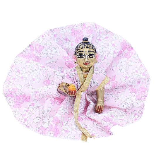 Flower printed Cotton dress for Laddu Gopal Ji