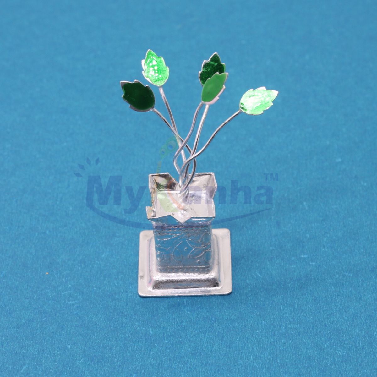 Silver color Tulsi Plant for temple decoration