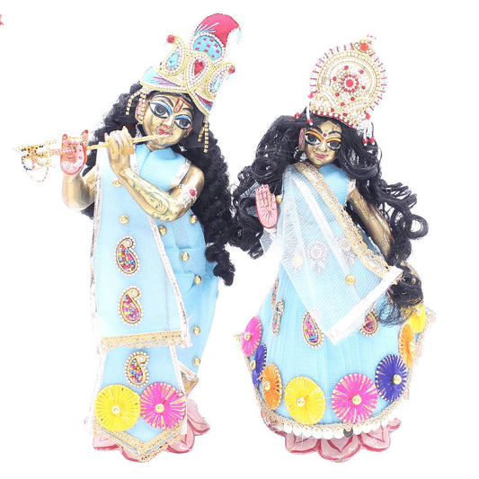 MyKanha Chakri decorated heavy Dress for Radha Krishna