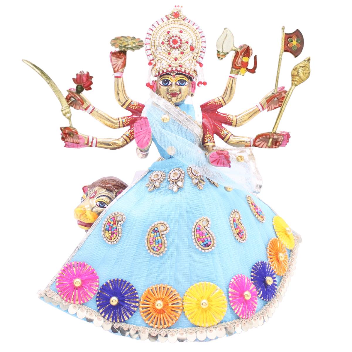 MyKanha chakri decorated heavy Mata Rani Dress