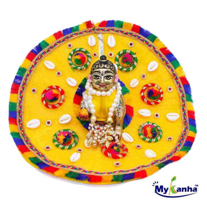 Yellow designer dress for Laddu Gopal Ji