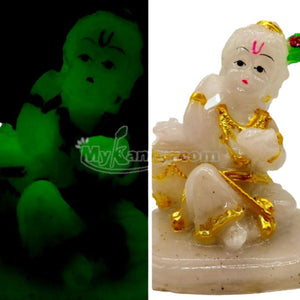 Laddu Gopal Wax night glowing statue