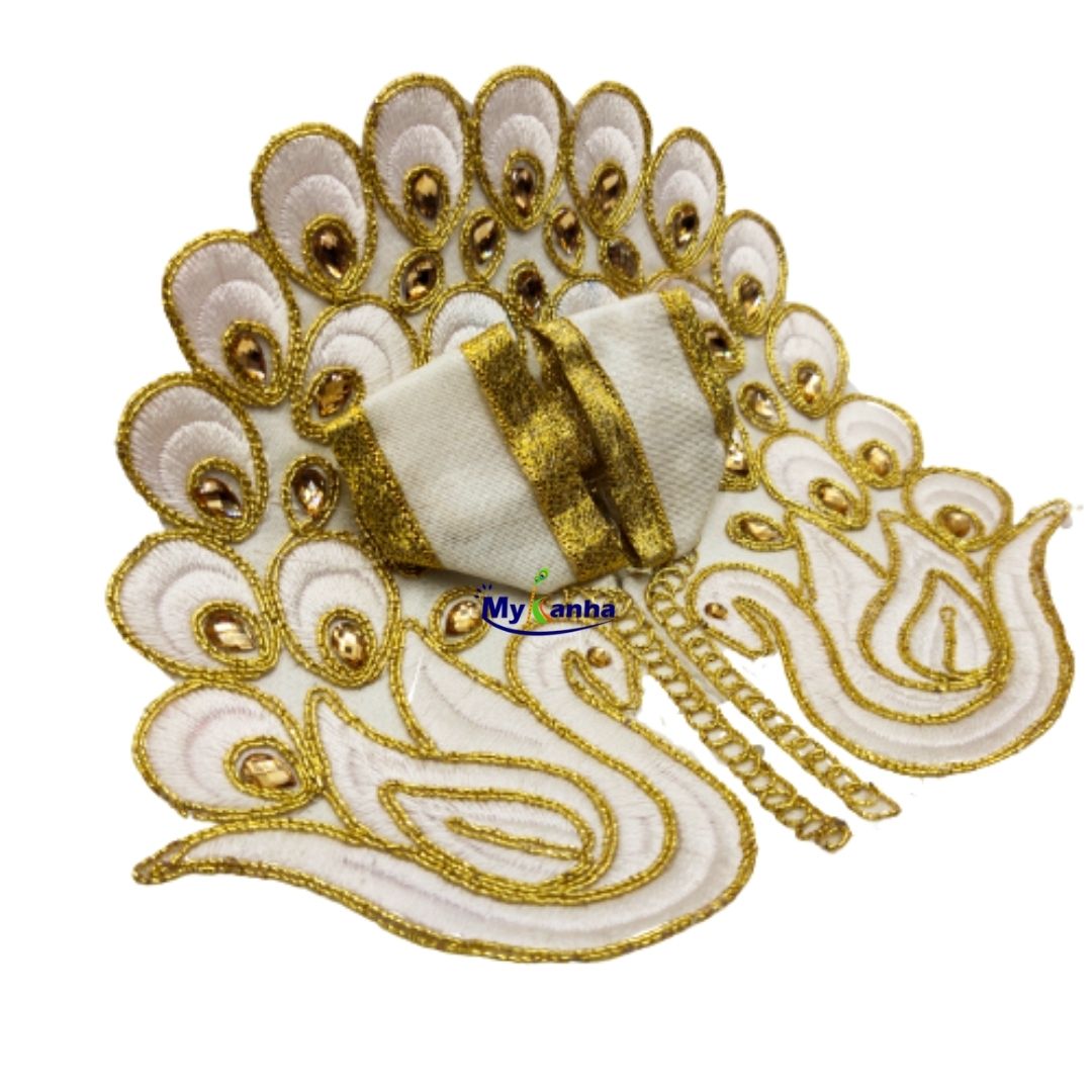 Buy Thakur ji Golden Peacock Dress for Summer For Laddu Gopal, Kanha Ji, Lord krishna MyKanha.com Buy Thakur ji Golden Peacock Dress for Summer For Laddu Gopal, Kanha Ji, Lord krishna MyKanha.com