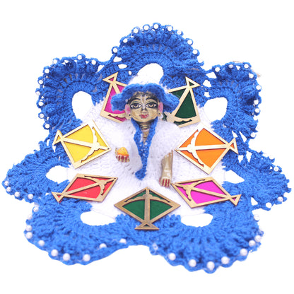 Makar Sankranti special kite design woollen dress for Laddu Gopal Ji