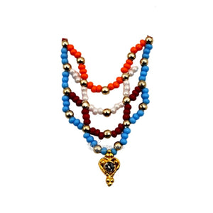 Multicolor Thakur ji Beads Haar