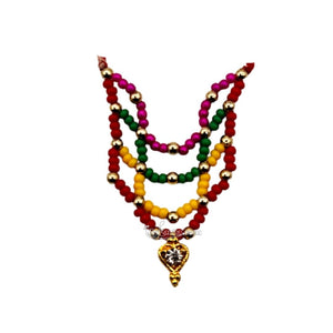 Multicolor Thakur ji Beads Haar