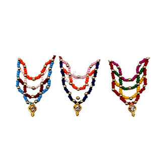 Multicolor Thakur ji Beads Haar