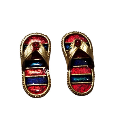 1 Pair Kanha Ji Designer Slippers