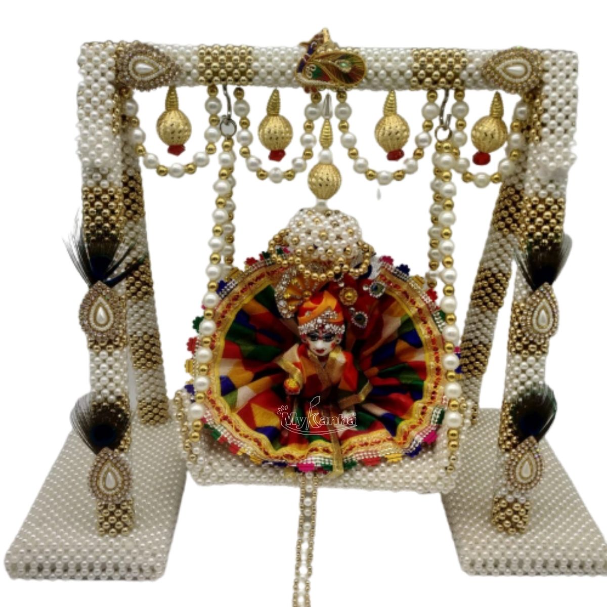 Laddu Gopal Beads/Moti Made Jhula