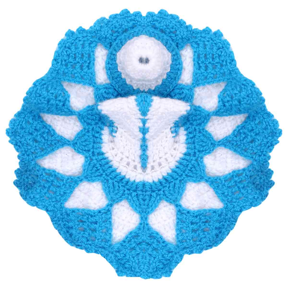 कान्हा जी की सर्दी की पोशाक || Laddu Gopal Crochet Dress #12 || Bansuri -  YouTube | Crochet flower tutorial, Diy seed bead earrings, Crochet thread  patterns
