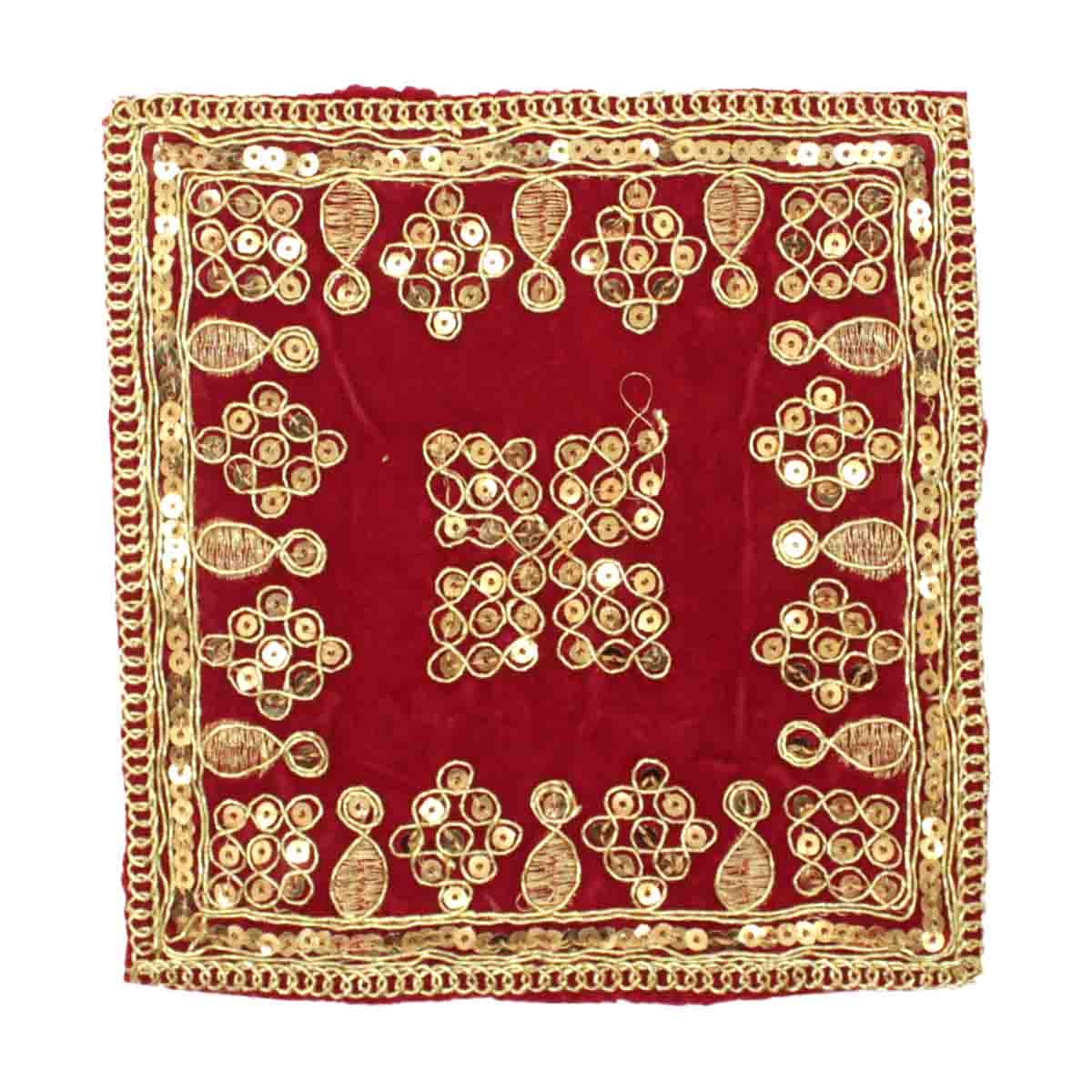 Buy Red Colour Aasan For Laddu Gopal Ji at best price – MyKanha.com