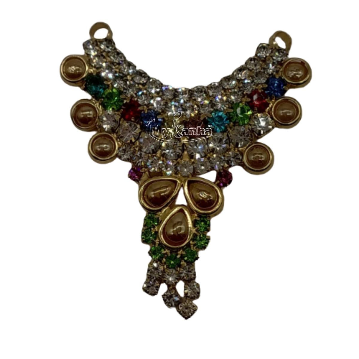 Multicolor Haar With Stone For Laddu Gopal ( Upto 6 Number )