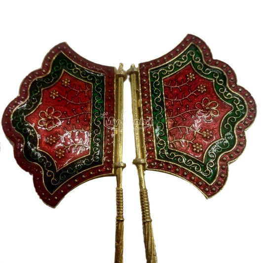 Decorative Meenakari Pankhi ( Length - 4.5 inch )