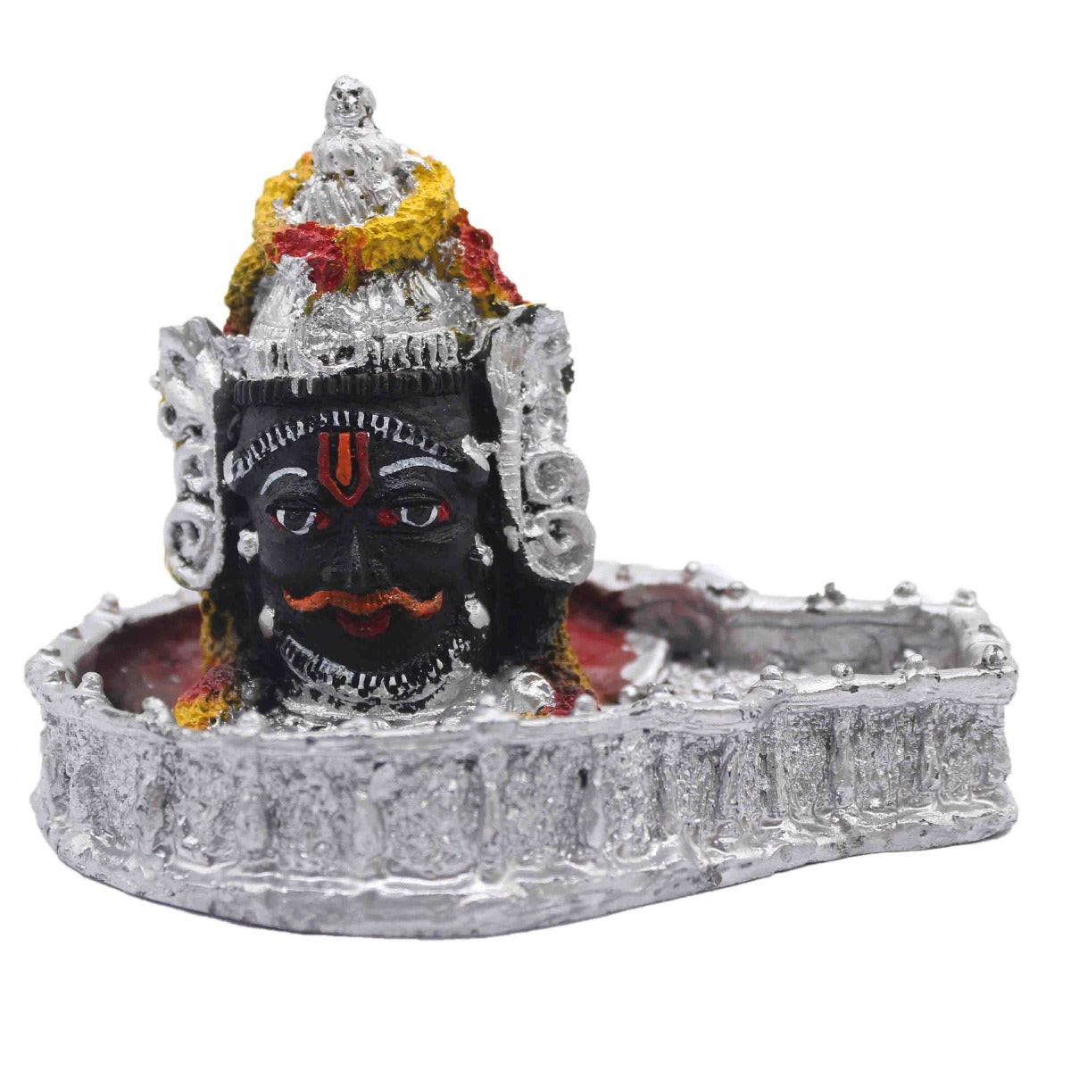 Mahakaal Shringar (Silver) Showpiece for Temple / Car/ Home