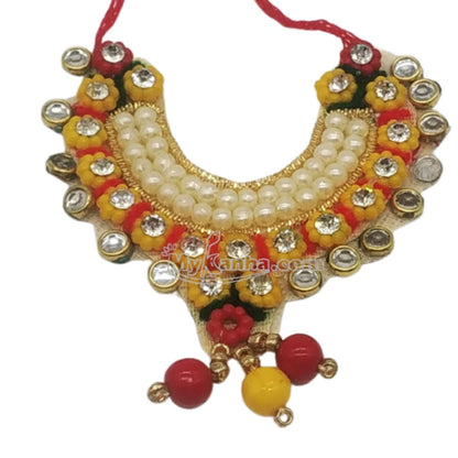 Laddu Gopal Yellow Color Decorative Haar (up to 6 number)