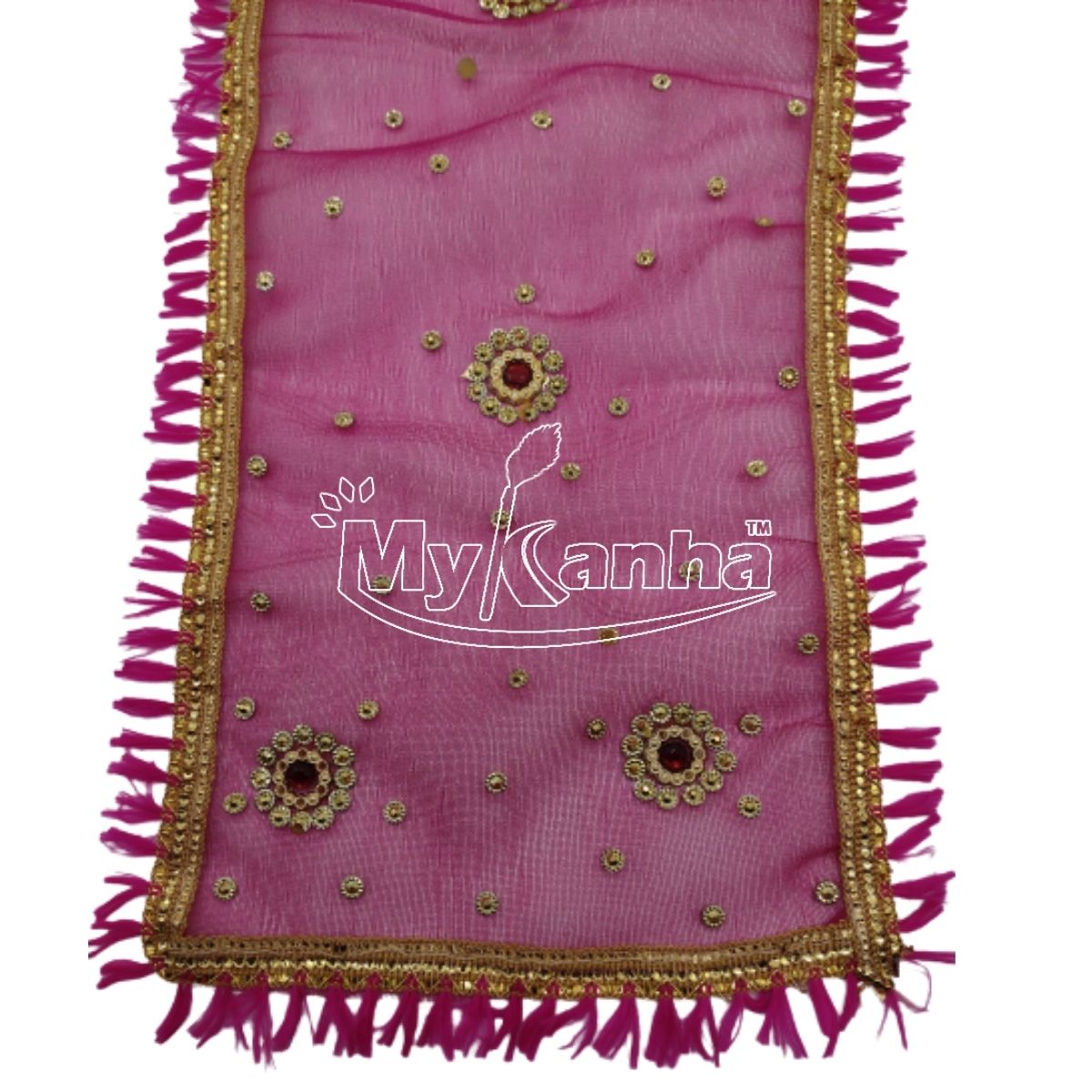 Pink Color Mata Rani Chunri (17 inch) – MyKanha.com