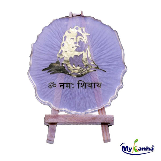 Adiyogi | Om Namah Shivay Printed Resin Art with Stand
